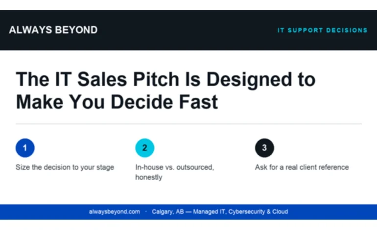 The IT Sales Pitch That Pushes You to Decide Too Soon