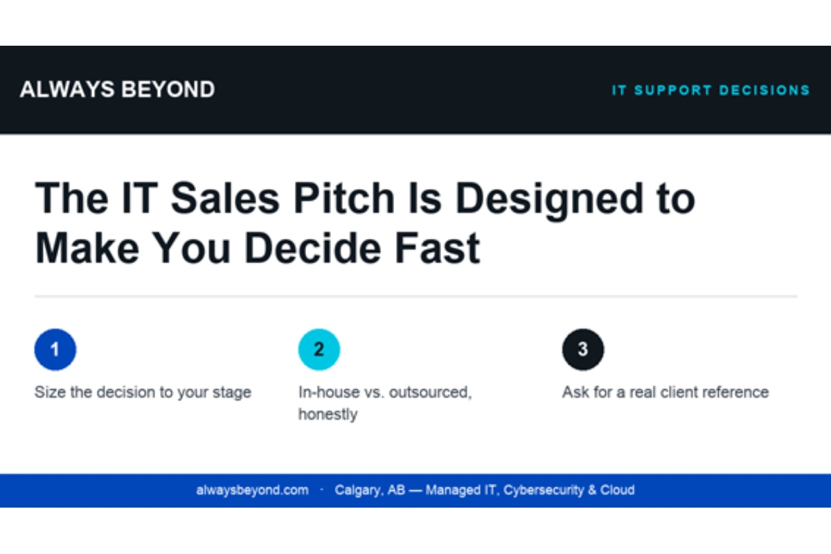 The IT Sales Pitch That Pushes You to Decide Too Soon